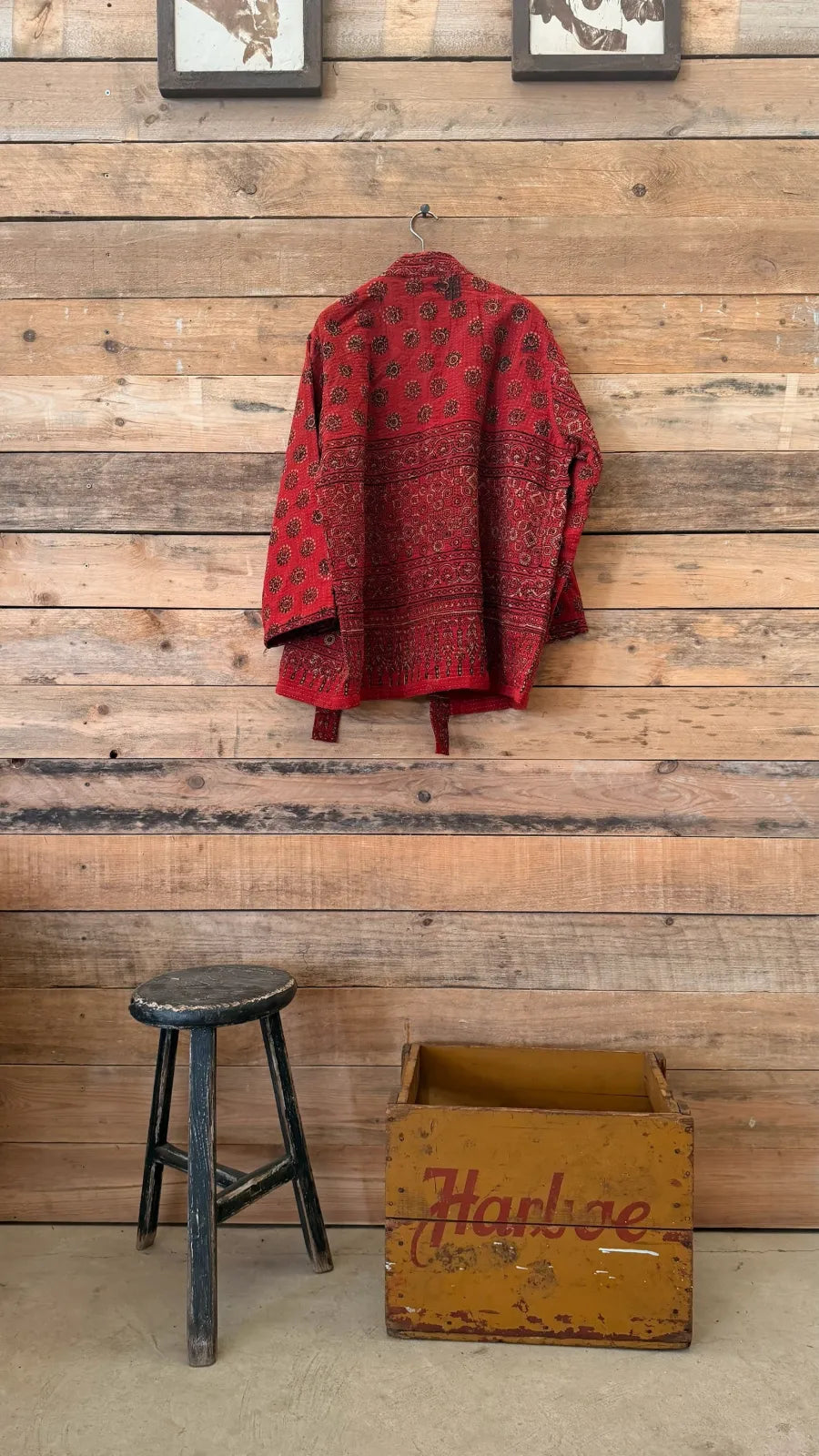 Kantha Kimono Red